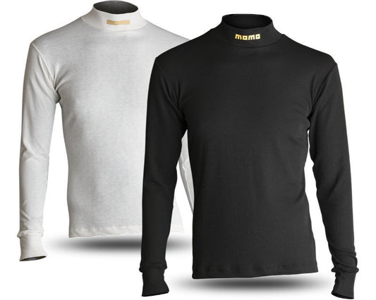 Momo Comfort Tech High Collar Shirt Medium (FIA 8856-2000)-Black
