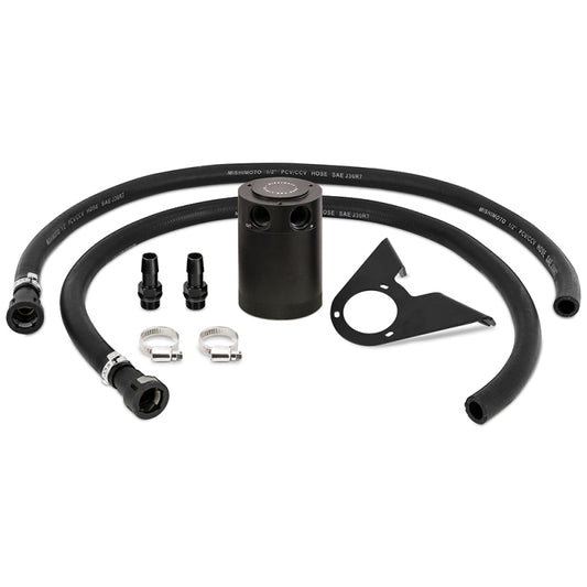 Mishimoto 2021+ Ford Bronco 2.3L Recipiente de captura de aceite con deflectores - Lado PCV - Negro