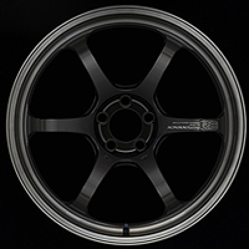 Rueda de grafito Advan R6 20x10 +35 mm 5-114.3 mecanizado y revestimiento negro