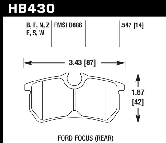 Hawk HP+ Street Brake Pads