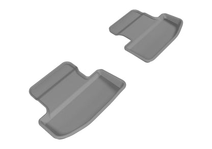 3D MAXpider 2015-2020 Ford Mustang Kagu 2nd Row Floormats - Gray