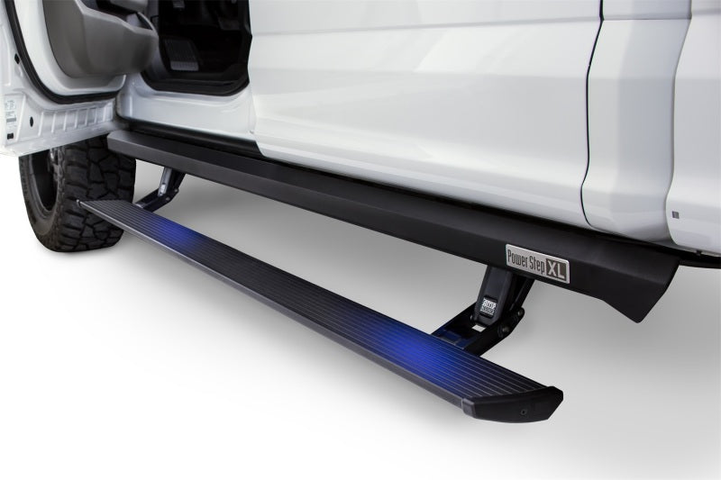 AMP Research 2021 Ford F-150 SuperCrew & 2022 F-150 Lightning CC PowerStep XL - Black