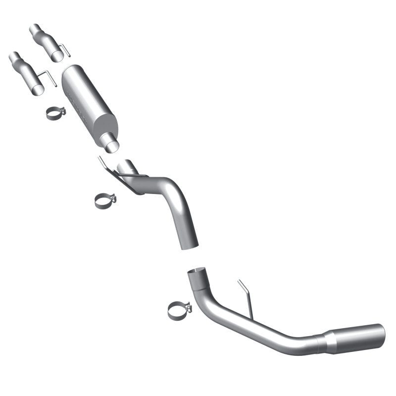 MagnaFlow 11 Ford F-150 3.7L/5.0L/6.2L SS Catback Exhaust Single Rear Side Exit w/ 4in SS Tips