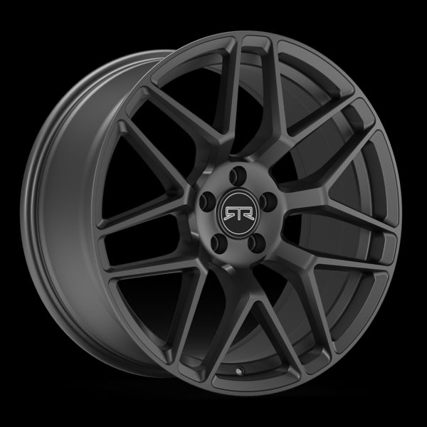 RTR Tech 7 Satin Charcoal Wheel; Rear Only; 19x10.5; 5x4.50; 45mm Offset (05-22 Mustang All)