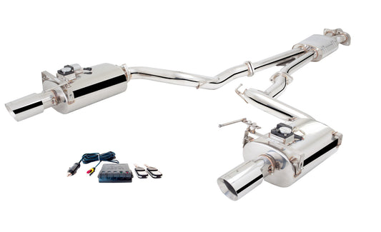 XForce Ford Mustang EcoBoost/GT Coupe/Convertible 2015-17 Twin 21/2" Stainless Steel Cat-Back Exhaust System With 3" Oval Varex Mufflers