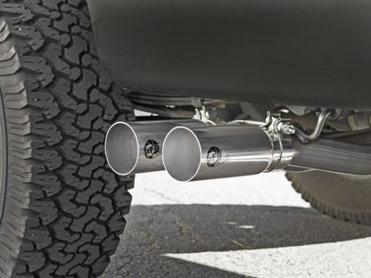 aFe Rebel Exhausts 3in SS Cat-Back 09-14 Ford F-150 4.6/5.0/5.4L con puntas pulidas