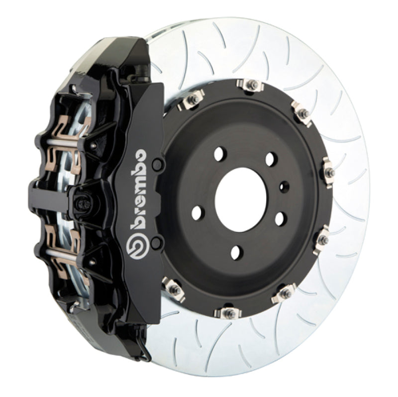 Brembo 15-23 Mustang GT/V6/EcoBoost Front GT BBK 6 Piston Cast 380x34 2pc Rotor Slotted Type3-Black