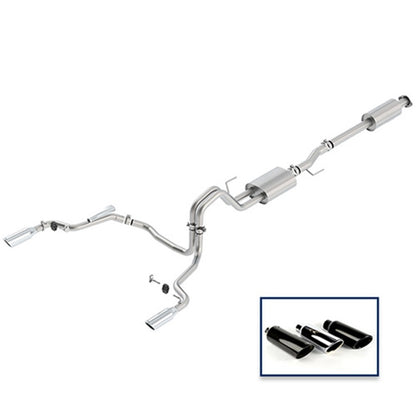 Ford Racing 15-18 F-150 5.0L Cat-Back Sport Exhaust System - Rear Exit Chrome Tips