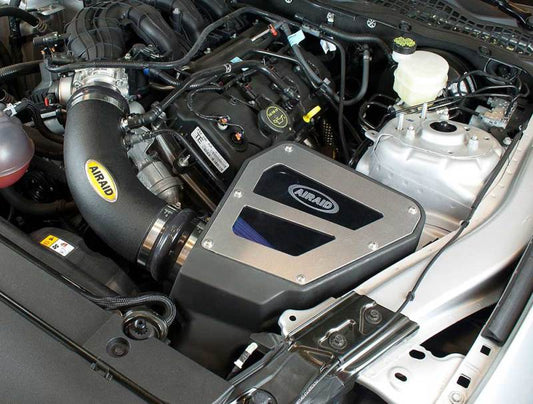 Airaid 2015 Ford Mustang 3.7L V6 Sistema de admisión (medio seco/azul)
