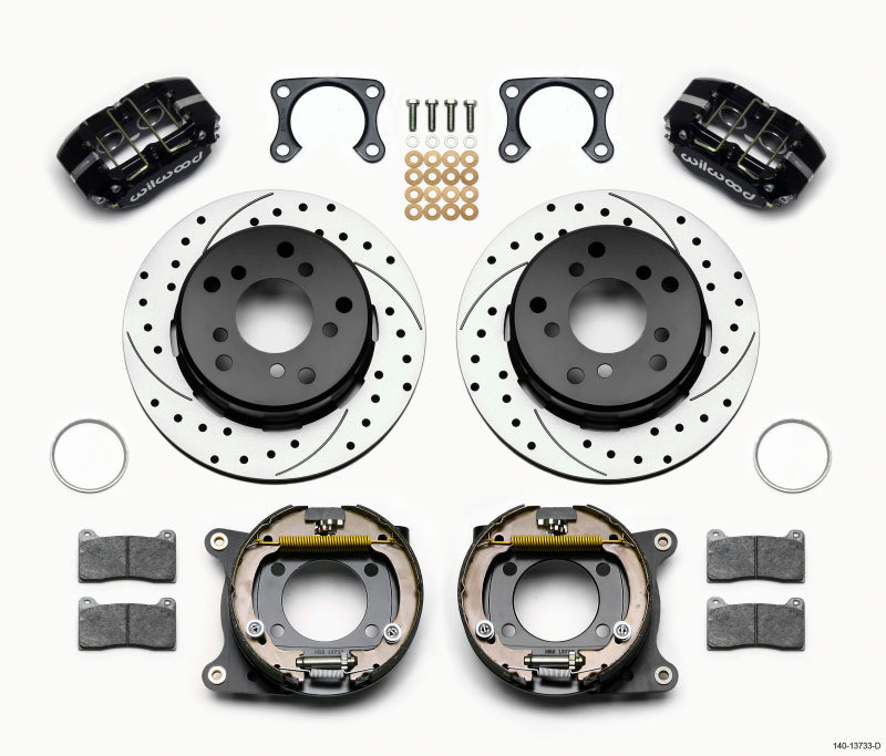 Wilwood Dynapro Lug Mount P/S Kit de freno de estacionamiento perforado Big Ford 2.00 pulgadas Off Bronco 5 x 5.50