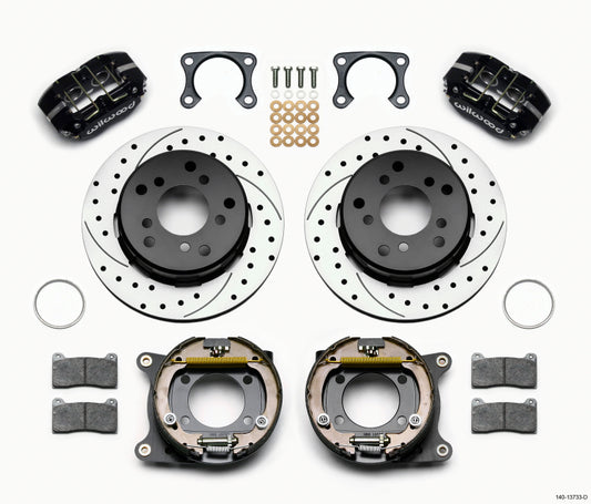 Wilwood Dynapro Lug Mount P/S Kit de freno de estacionamiento perforado Big Ford 2.00 pulgadas Off Bronco 5 x 5.50