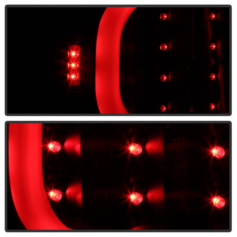 xTune Ford F150 09-14 LED Tail Lights - Black ALT-ON-FF15009-LBLED-BK
