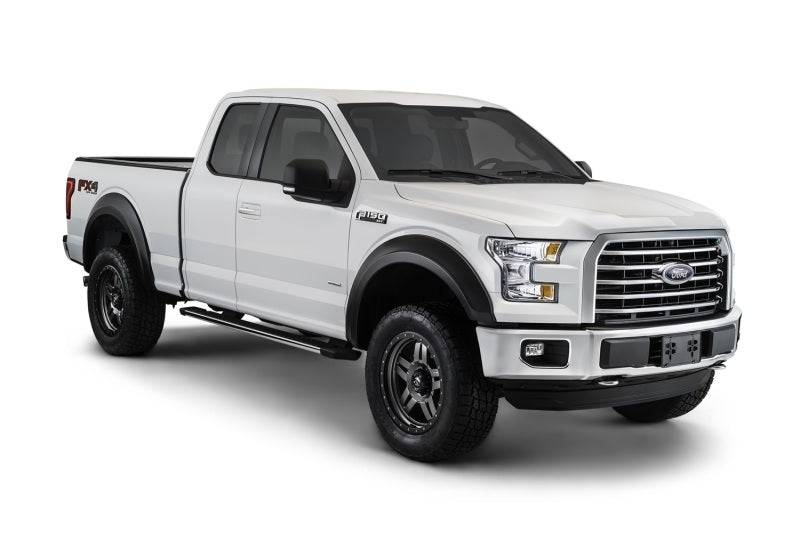 Bushwacker 18-19 Ford F-150 Extend-A-Fender estilo bengalas 4 piezas. - Negro