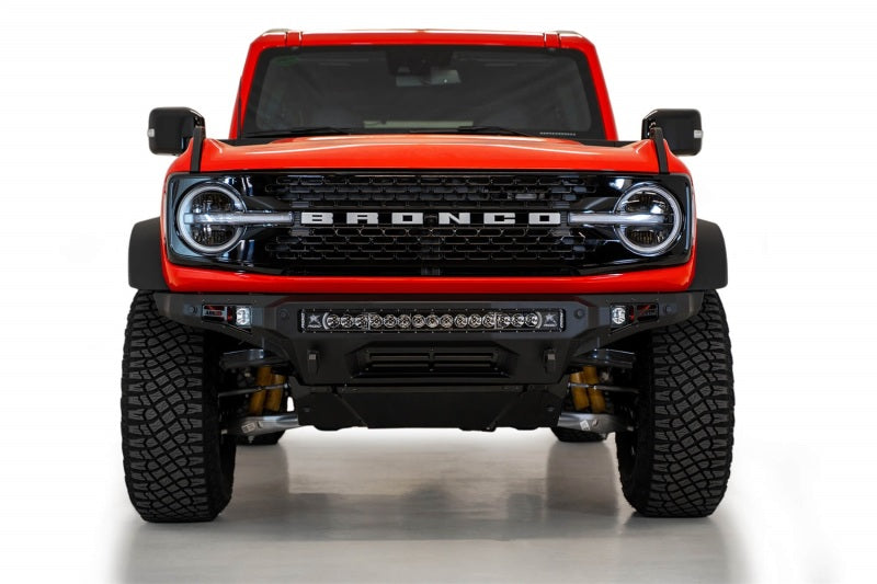 Addictive Desert Designs 2021+ Ford Bronco Stealth Fighter Parachoques delantero con soporte de cabrestante