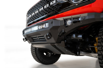 Addictive Desert Designs 2021+ Ford Bronco Stealth Fighter Parachoques delantero con soporte de cabrestante