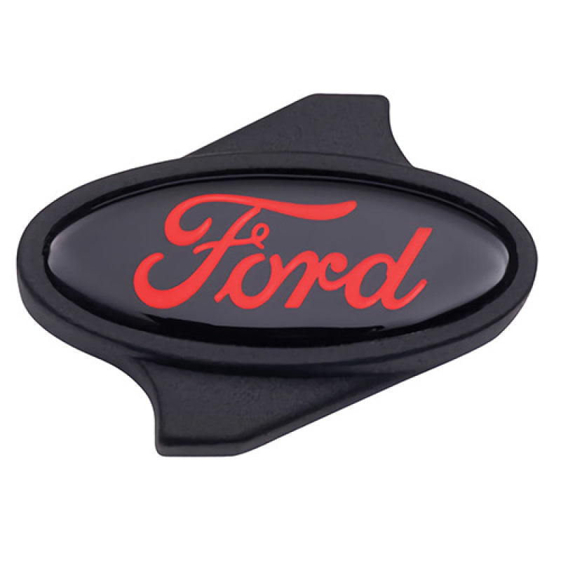 Tuerca del filtro de aire Ford Racing con logotipo rojo de Ford - Negro