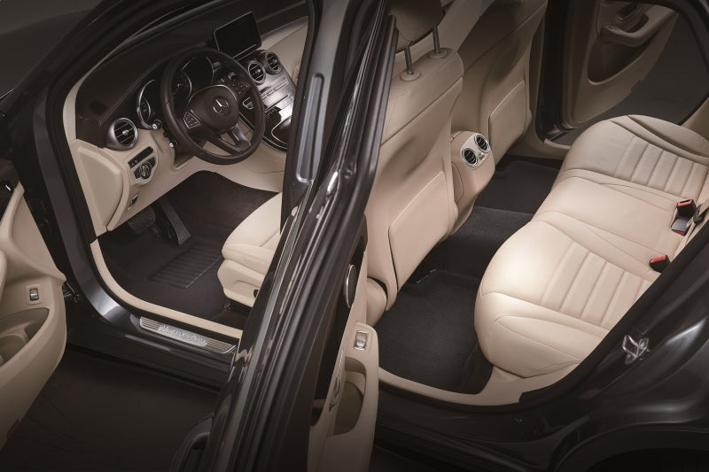 3D Maxpider 15-22 Ford Mustang Elegant 1st 2nd Row (2 Eyelets) - Floor Mat Set (Black)