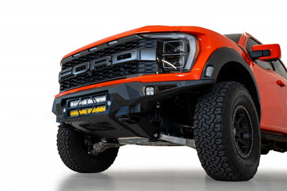 Addictive Desert Designs Parachoques delantero Ford Raptor Bomber 2021+ con soportes LED dobles de 20 PULGADAS