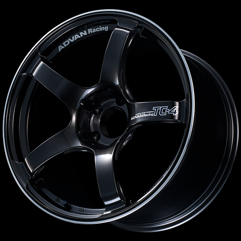 Advan TC4 18x9 +25 5-114.3 Rueda Racing Black Gunmetallic y Ring