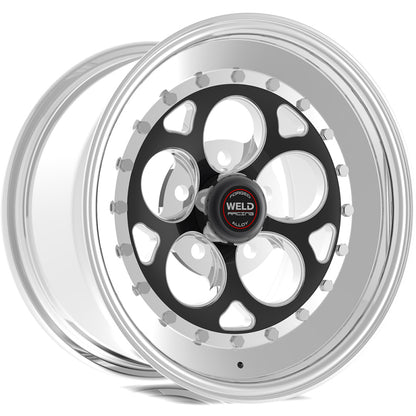 Soldadura Magnum III 15x8 / 5x4.5 BP / 5.5in. Rueda negra BS - Sin bloqueo de talón