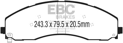 EBC 2017+ Ford F-450 Bluestuff Front Brake Pads