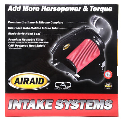 Airaid 2015 Ford F-150 2.7L/3.5L EcoBoost Cold Air Intake System w/ Black Tube (Dry/Red)