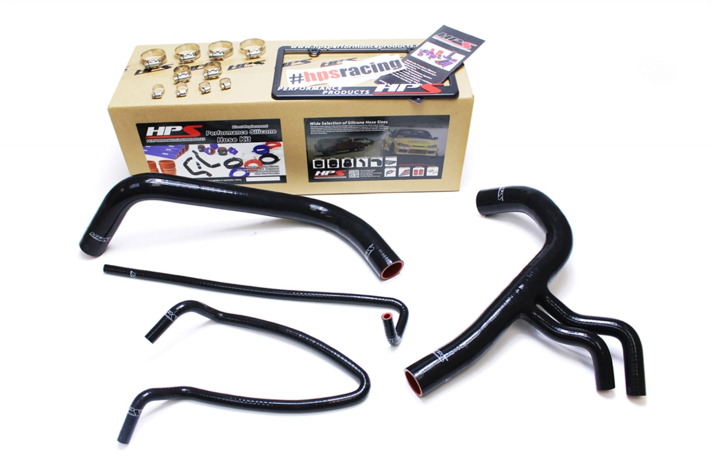 Kit de manguera de radiador de silicona negra reforzada HPS, refrigerante para Ford 11-14 F150 3.5L V6 Twin Turbo Ecoboost