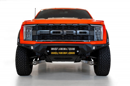 Addictive Desert Designs Parachoques delantero Ford Raptor Bomber 2021+ con soportes LED dobles de 20 PULGADAS