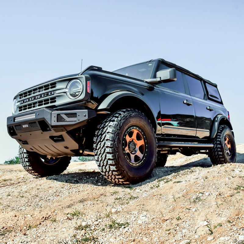 Parachoques delantero Westin 21-22 Ford Bronco Pro-Mod - Negro texturizado