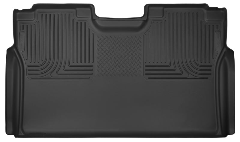 Husky Liners 15 Ford F-150 SuperCrew Cab WeatherBeater Black 2nd Seat Floor Liner