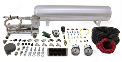 Sistema de control manual de 4 vías Air Lift 100% Duty 1/4in Line 4 Gal. Tanque.