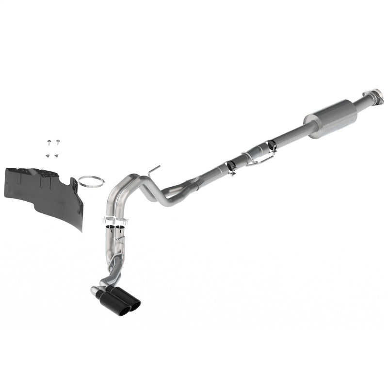 Ford Racing 21-22 F-150 2.7L/3.5L/5.0L Side Exit Extreme Exhaust - Black Tips