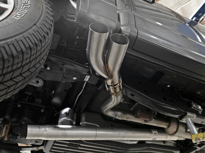 aFe Rebel DPF-Back 409 SS Exhaust System w/Dual Polished Tips 18-19 Ford F-150 V6 3.0L (td)