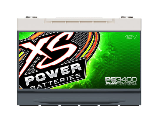 Baterías XS Power Baterías AGM Powersports Series de 12 V - Pernos de terminal M6 incluidos 3300 amperios máximos