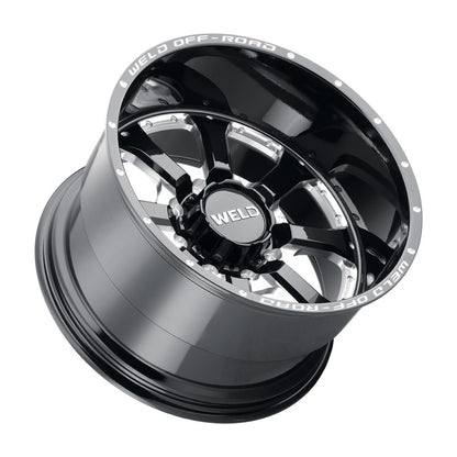 Weld Off-Road W125 20X10 Granada Six 6X135 ET-18 BS4.75 Negro Brillo MIL 87.1