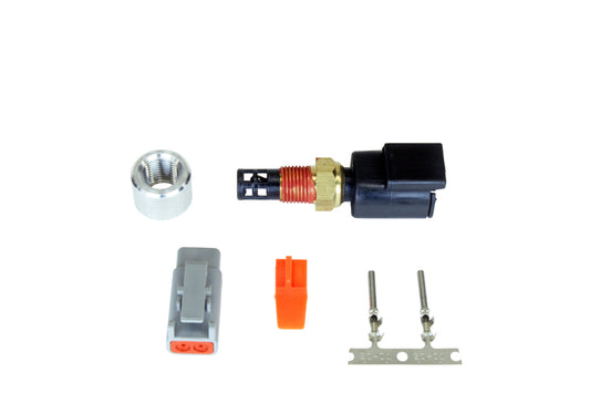 Kit de sensor de temperatura de admisión de aire universal AEM de 1/8 pulg. NPT con conector estilo Deutsch