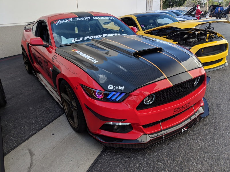 Oracle 15-17 Ford Mustang V6/GT/Shelby Dynamic DRL Upgrade w/ Halo Kit - ColorSHIFT - Dynamic