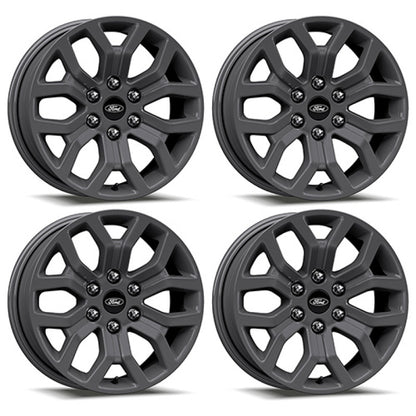 Ford Racing 15-22 F-150 Juego de ruedas gris mate de 18 x 7,5 pulgadas