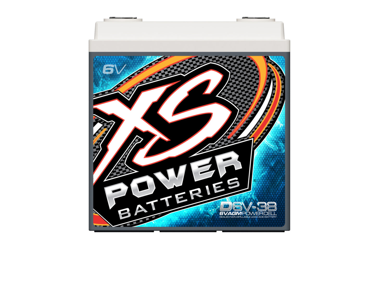 XS Power Batteries 6V AGM Batteries - M6 Terminal Bolts Included 2000 Max Amps