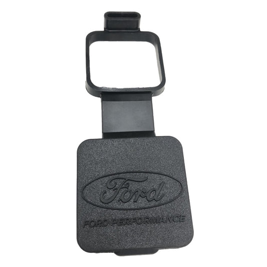 Ford Racing Rubber 2in Hitch Receiver Cover w/Ford Oval/Ford Performance Logo