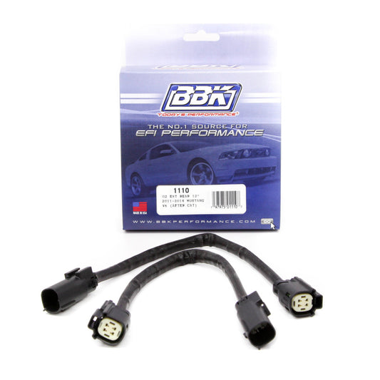 BBK 11-14 Mustang V6 GT Extensiones de mazo de cables con sensor de O2 trasero 12 (par)