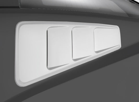 ROUSH Kit de rejilla de ventana de cuarto sin pintar para Ford Mustang 2010-2014