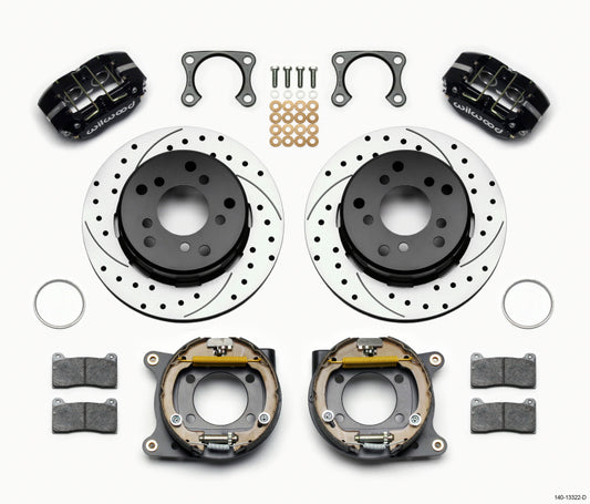 Wilwood Dynapro Lug Mount P/S Kit de freno de estacionamiento perforado Big Ford 2.36in Off Bronco 5 x 5.50