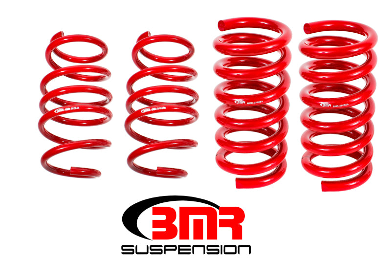 BMR 15-24 S550 Mustang Handling Version Lowering Springs (Set Of 4) - Red