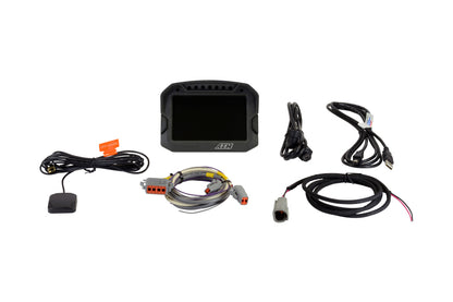 Pantalla de tablero digital con registro de carbono AEM CD-5LG con GPS interno de 10 Hz y antena