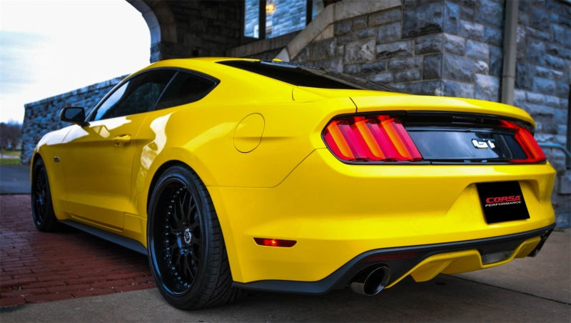 Corsa 15-17 Ford Mustang GT Fastback 5.0 3in Xtreme Cat Back Exhaust w/ Dual  Black 4.5in Tips