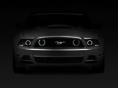 Raxiom 13-14 Ford Mustang GT CCFL Halo Fog Lights (Smoked)