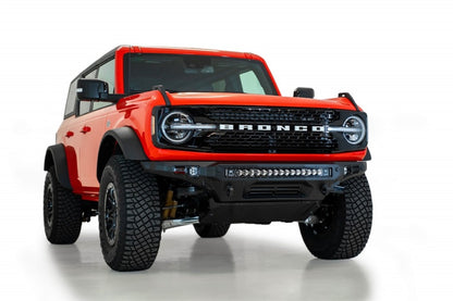 Addictive Desert Designs 2021+ Ford Bronco Stealth Fighter Parachoques delantero con soporte de cabrestante