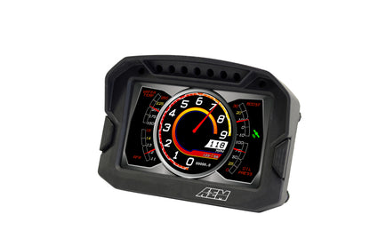 Pantalla de tablero digital con registro de carbono AEM CD-5LG con GPS interno de 10 Hz y antena