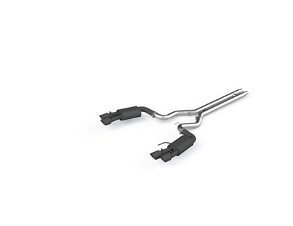 MBRP 18-23 Ford Mustang GT 5.0 3in Dual Split Rear Cat Back w/ Quad 4in Dual Wall Tips- Black Coated
